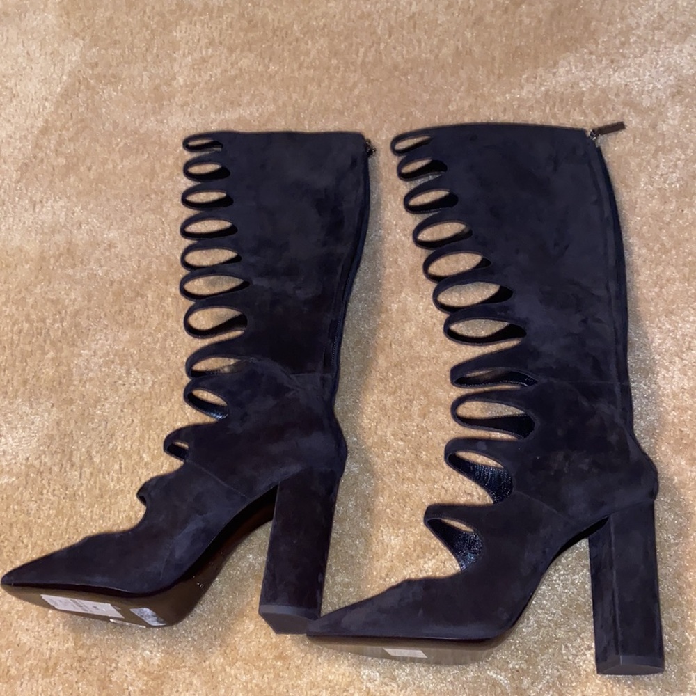 Saint Laurent cutout boots 39.5 - Picture 2 of 8